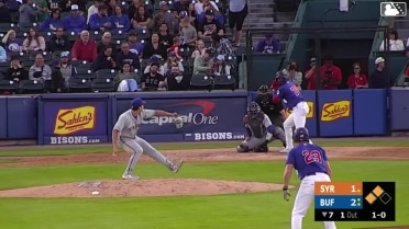 Eloy Jiménez singles on a sharp line drive to left fielder Nick Morabito. Josh Kasevich scores. Sean Keys to 3rd.
