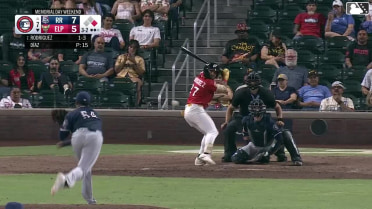 Carlos Rodríguez doubles (8) on a sharp line drive to right fielder Gilberto Celestino. Will Wagner scores.
