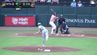 Eric Hartman drives second home run in as many games