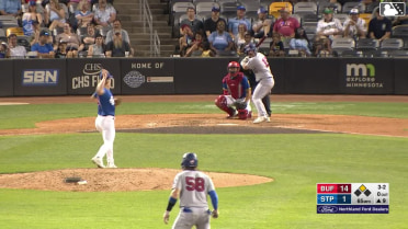 Davis Schneider homers (1) on a fly ball to left center field. Willie MacIver scores.