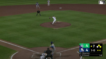 Jack O'Dowd doubles (12) on a line drive to left fielder Aaron Parker. Andy Perez scores. Roynier Hernandez scores.