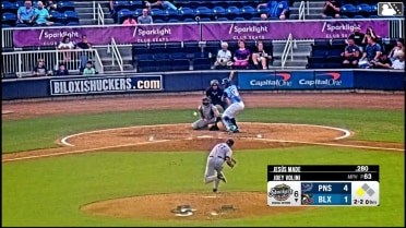 Jesús Made out on a sacrifice fly to right fielder Brandon Compton. Braylon Payne scores.