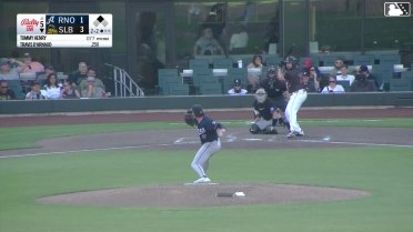 Tommy Henry In play, out(s) to Travis d'Arnaud