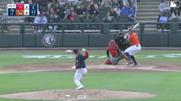 Anthony Volpe singles on a sharp line drive to center fielder Miguel Bleis. Owen Cobb scores. Jackson Castillo to 2nd.