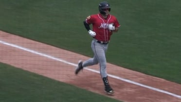 Duce Gourson's first home run with Altoona