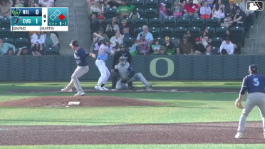 Walker Martin triples (1) on a line drive to left fielder Avery Owusu-Asiedu. Robert Hipwell scores.