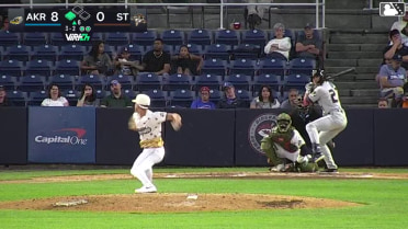 Dean Curley singles on a ground ball to center fielder Jose Ramos. Jaison Chourio scores.