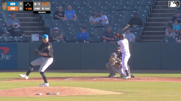 Anderson De Los Santos homers (6) on a fly ball to left field.