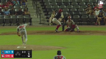 Carlos Sanchez homers (6) on a fly ball to center field.