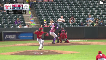 Hendry Mendez homers (2) on a fly ball to left field.