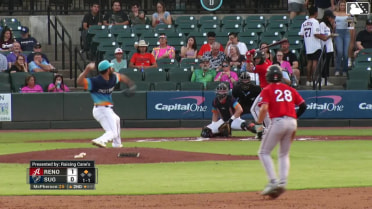 Santiago Espinal homers (1) on a fly ball to left field. Demetrio Crisantes scores.