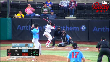 Ivan Luciano singles on a ground ball to third baseman Ricardo Cova. Carlos Virahonda scores.
