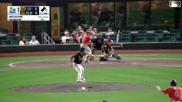Cade Marlowe singles on a line drive to left fielder Christian Moore. Brayan Buelvas scores. Drew Swift scores.
