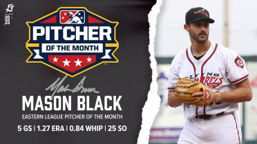 Squirrels' Black named Eastern League Pitcher of the Month