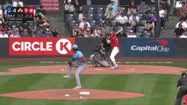 Bryce Chance out on a sacrifice fly to center fielder Roldy Brito. Jake Casey scores.