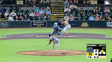 Chris Rembert singles on a line drive to right fielder Jake McCutcheon. Raymond Mola scores. Chris Rembert to 2nd.