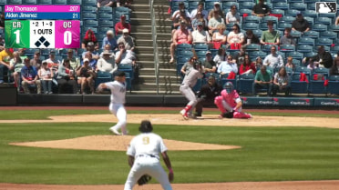 Jay Thomason homers (4) on a fly ball to right center field.