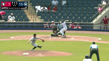 José Anderson homers (21) on a fly ball to left field. Kevin Garcia scores. Alexander Frias scores.