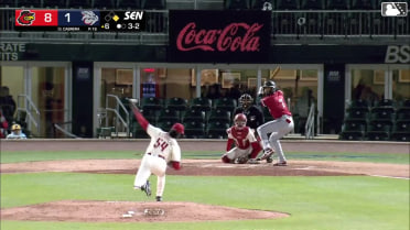 Trey Lipscomb challenged (pitch result), call on the field was confirmed: Trey Lipscomb called out on strikes and Abimelec Ortiz caught stealing 2nd, catcher Garrett Stubbs to second baseman Sergio Alcántara to catcher Garrett Stubbs.