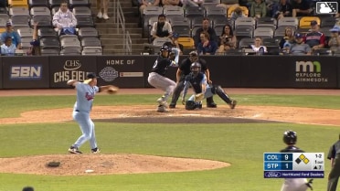 C.J. Culpepper In play, run(s) to Angel Genao