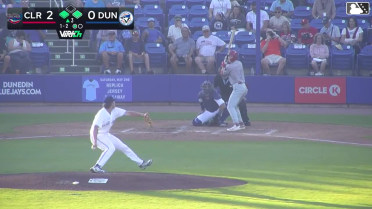 Matthew Ferrara out on a sacrifice fly to left fielder Austin Smith. Alirio Ferrebus scores.