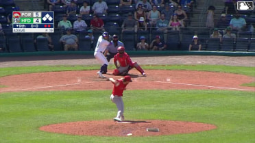 Bryant Betancourt doubles (10) on a sharp fly ball to center fielder Will Turner. Jose Torres scores. GJ Hill scores. Andy Perez to 3rd.