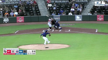 Eddie Micheletti Jr. homers (1) on a fly ball to right field.