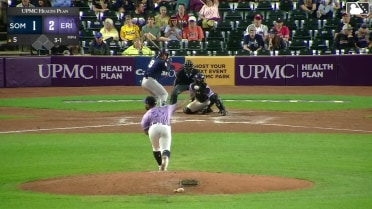 Jackson Castillo homers (9) on a fly ball to right field.