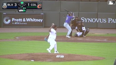 Dylan O'Rae hits a ground-rule double (1) on a fly ball to left field. Kay-Lan Nicasia scores.