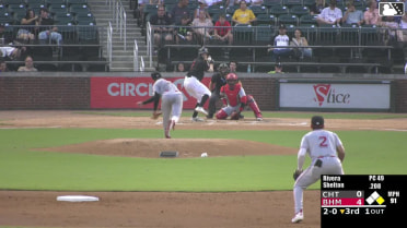 Colby Shelton homers (12) on a fly ball to right center field. Anthony DePino scores.