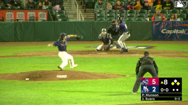 Chris Suero grounds into a force out, second baseman Adrian Pinto to shortstop Cutter Coffey. Diego Mosquera scores. Eli Serrano III out at 2nd. Chris Suero to 1st.