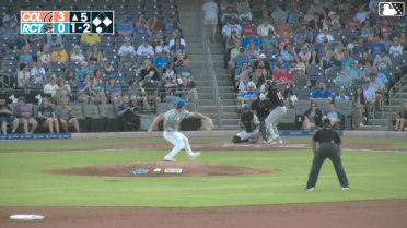Jordan Groshans singles on a ground ball to left fielder Raudi Rodriguez. Luke Waddell scores. David McCabe to 2nd.