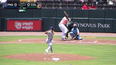 David McCabe homers (15) on a fly ball to center field.