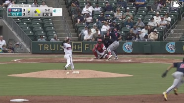 Cooper Pratt homers (1) on a fly ball to left field. Jordyn Adams scores. Jacob Hurtubise scores.