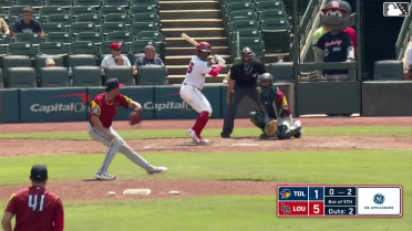 Ivan Johnson strikes out swinging.