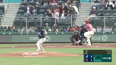 Connor Joe homers (3) on a line drive to left center field.