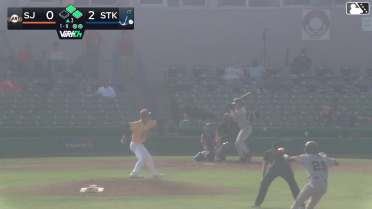 Lorenzo Meola doubles (26) on a ground ball to left fielder Breyson Guedez. Andy Polanco scores. Angel Guzman to 3rd.