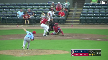 Charlie Pagliarini strikes out swinging.