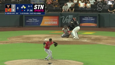 Brian Serven homers (9) on a line drive to left field. Michael Stefanic scores.