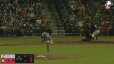 Carter Graham homers (11) on a fly ball to left center field.