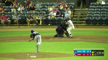 Connor Charping out on a sacrifice fly to right fielder Sam Kulasingam. Josh Caron scores.