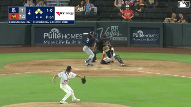 Trevor Hauver homers (4) on a fly ball to right field. Aaron Zavala scores. Gilberto Celestino scores.