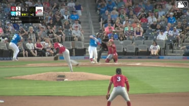 Kevin Abel records his eighth strikeout