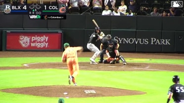 Mike Boeve singles on a line drive to left fielder Kevin Kilpatrick Jr. Blake Burke scores. Mike Boeve to 2nd.