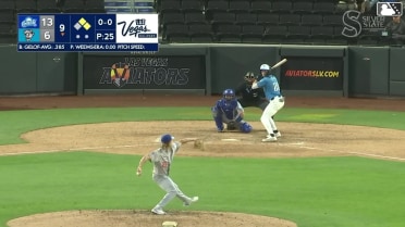 Zack Gelof doubles (1) on a sharp line drive to left fielder Zach Ehrhard. Drew Swift scores. Michael Stefanic to 3rd.