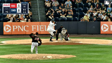 Yanquiel Fernández homers (19) on a fly ball to right center field.