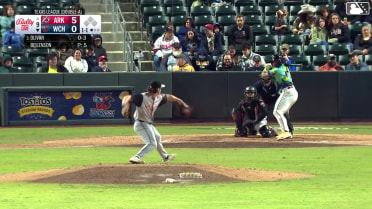 Ricardo Olivar homers (6) on a fly ball to left field.