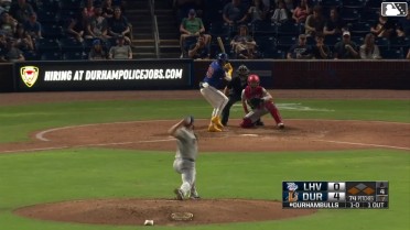 Victor Mesa Jr. grounds out, second baseman Liover Peguero to first baseman Felix Reyes. Logan Davidson scores. Cooper Bowman to 2nd.