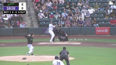 Ely Brown singles on a fly ball to center fielder Edward Florentino. Wes Kath scores. Calvin Harris to 3rd.