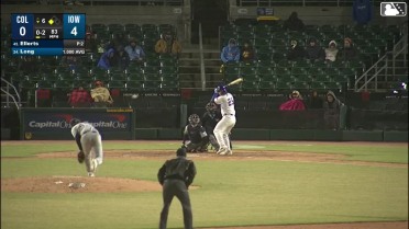 Jonathon Long singles on a sharp line drive to right fielder Petey Halpin. Justin Dean scores.